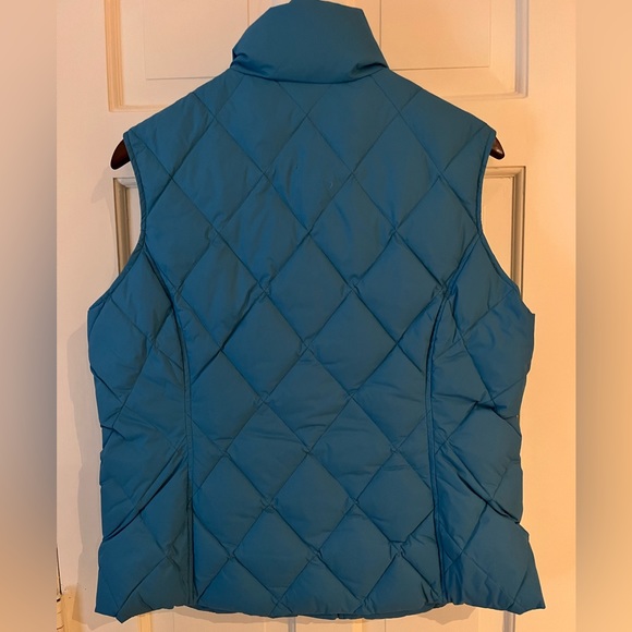 Lands End Turquoise Quilted Vest - Picture 2 of 3